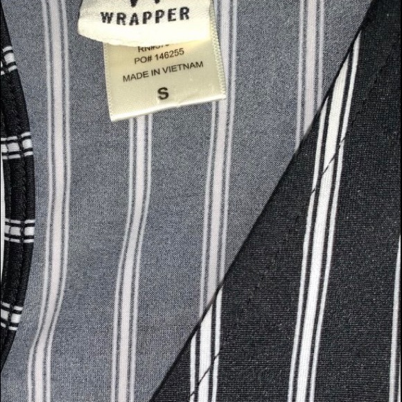 Wrapper Black & White Jumpsuit Sz S - Picture 8 of 9